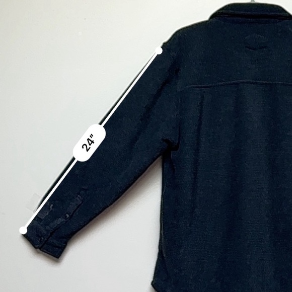 Freedom Foundry Gray Teton Sherpa Fleece Shirt Jacket Size Large - Picture 7 of 12